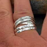 Hammered Sterling Silver Ring